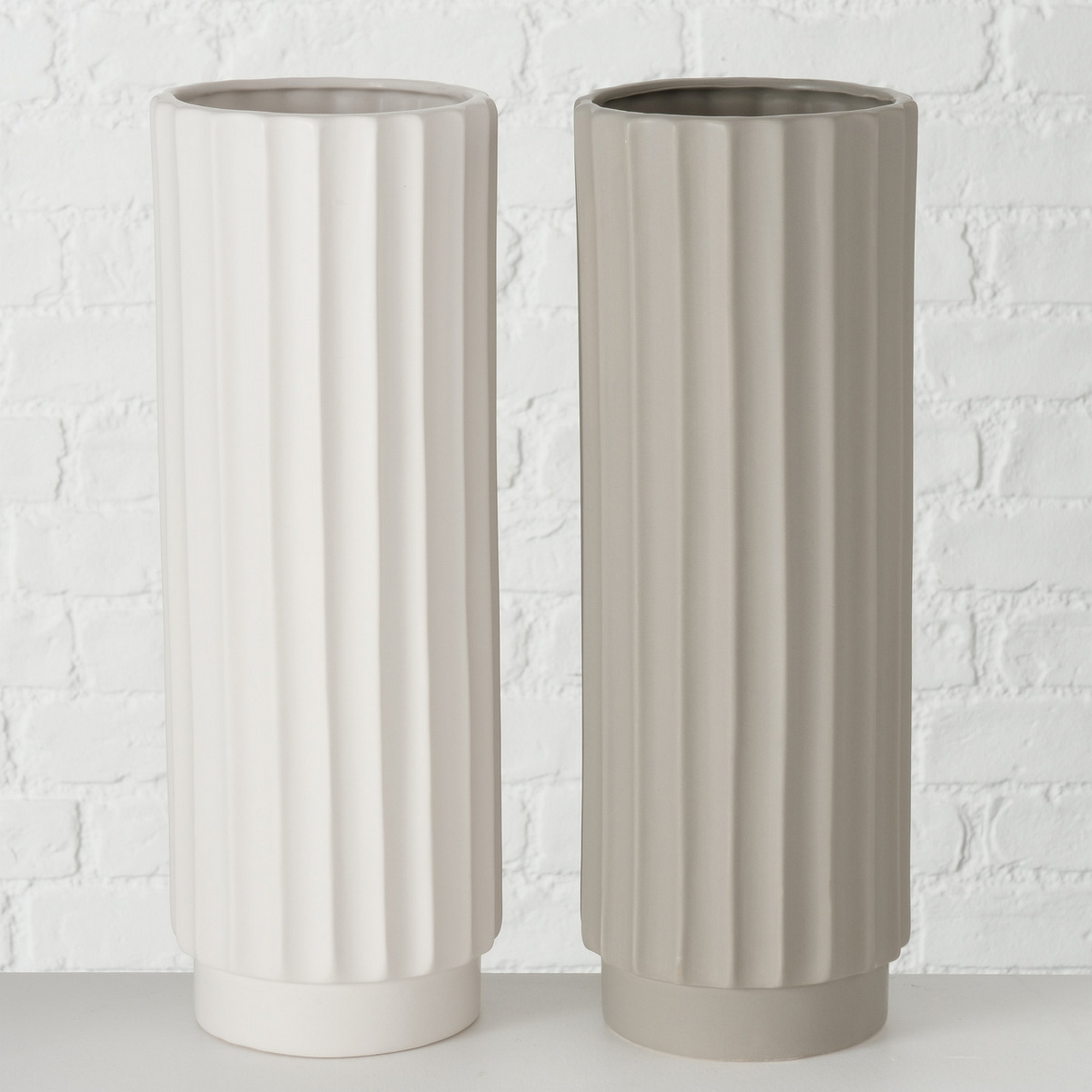 Vasen-Set 'Vianello' Steingut Ø 19 x 41 cm + product picture