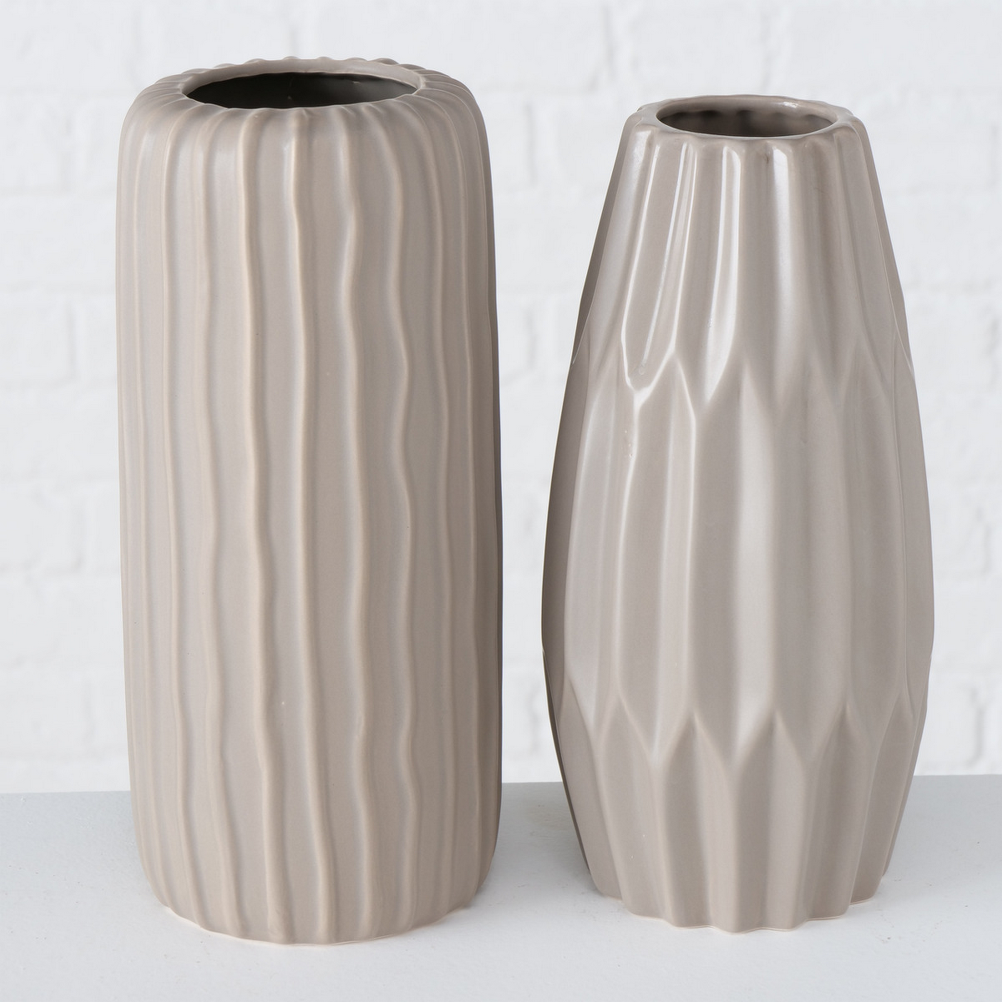 Vase-Set 'Aquarel' Steingut Ø 27,5 x 25,5 cm