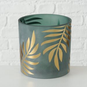 Windlicht-Set 'Greeny' Glas lackiert mehrfarbig