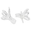 Zwei durchsichtige Orchideenclips