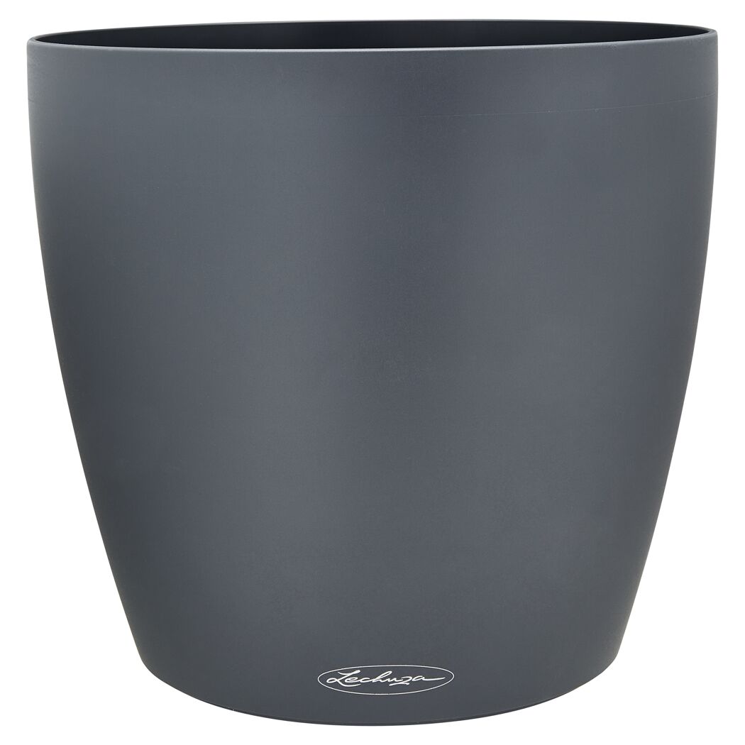 Grauer Lechuza Übertopf Classico 35 cm