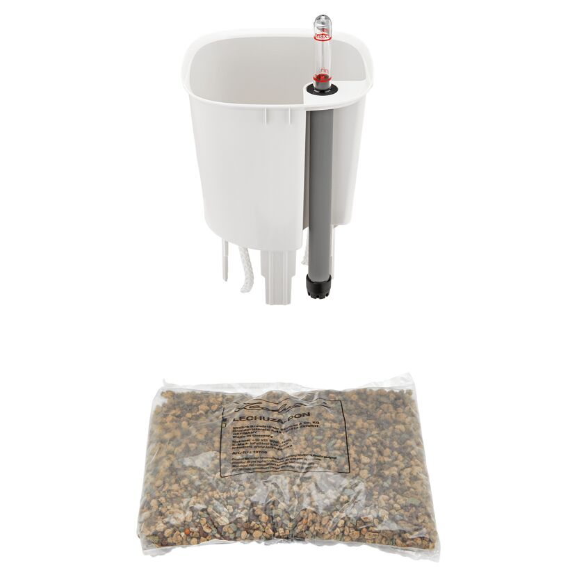 LECHUZA-PON Pflanztopf mit Wasserspeicher und Tongranulat
