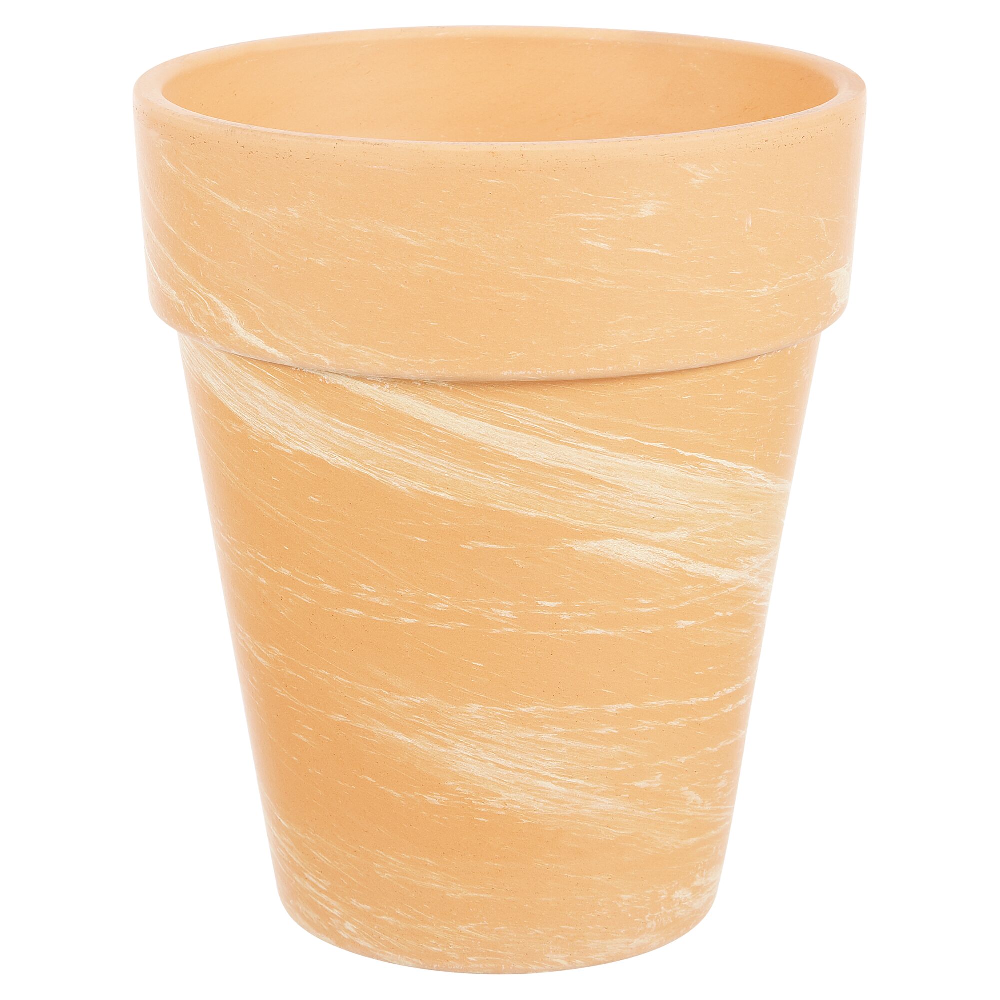 Heller Terrakotta-Pflanzkübel