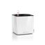 Weißer Übertopf LECHUZA Cube Glossy 14 cm mit Wasserstandsanzeiger