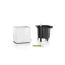 Lechuza Übertopf Cube Glossy 14 cm weiß, Einzelteile