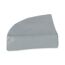 Untersetzer Viertelkreis grau 10,5 x 10,5 x 2,5 cm