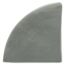 Untersetzer Viertelkreis grau 10,5 x 10,5 x 2,5 cm