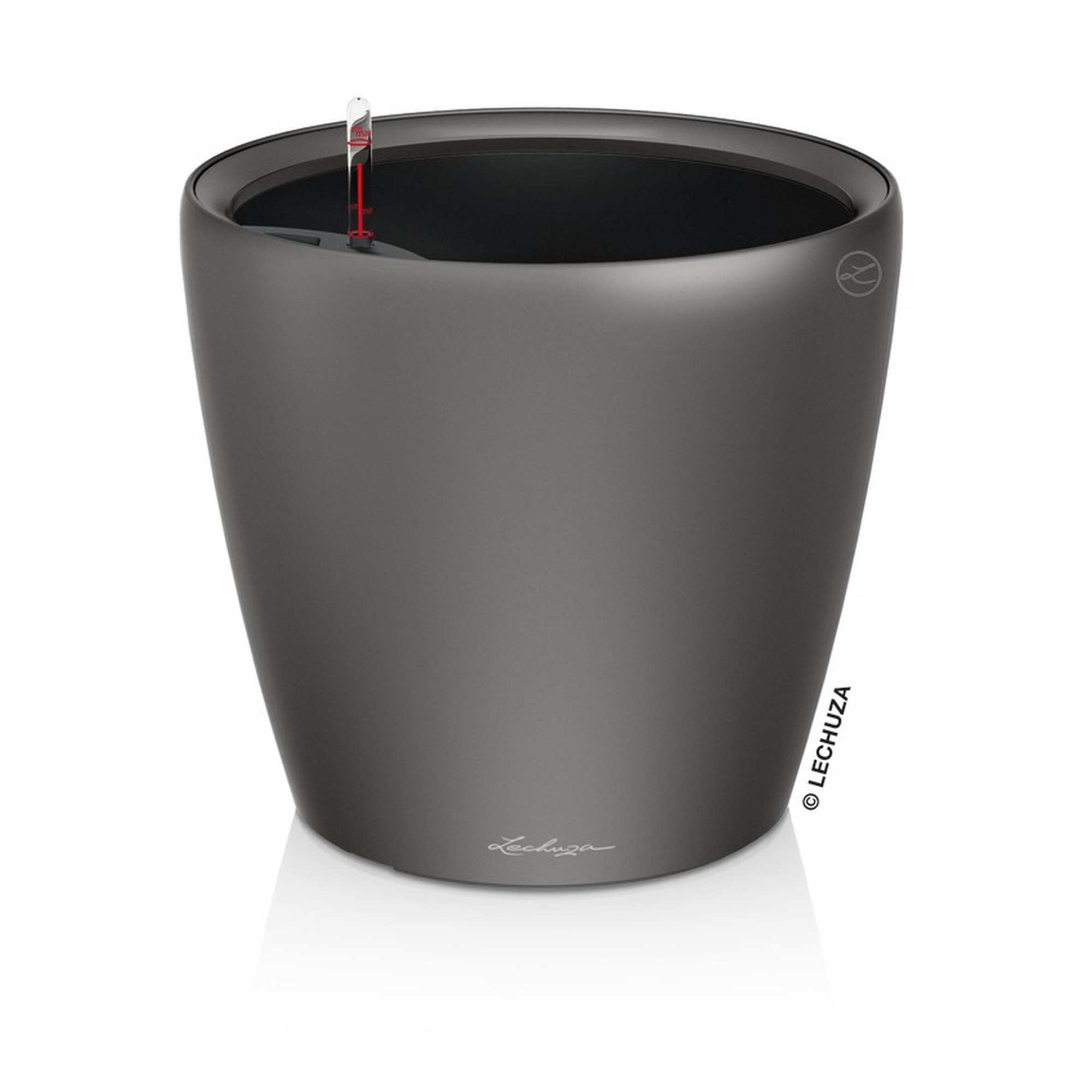 Pflanzgefäß 'CLASSICO Premium LS 35' Kunststoff anthrazit-metallic Ø 35 x 32,5 cm