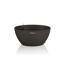 LECHUZA Pflanzschale Cubeto Stone 40 cm graphitschwarz