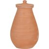 Bewässerungskrug 'Olla' Terracotta 0,7 Liter handgefertigt mit Deckel Ø 12 x H 19 cm