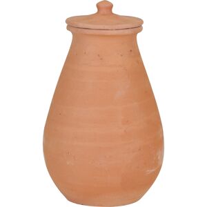 Bewässerungskrug 'Olla' Terracotta 0,7 Liter handgefertigt mit Deckel Ø 12 x H 19 cm