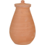 Bewässerungskrug 'Olla' Terracotta 0,7 Liter handgefertigt mit Deckel Ø 12 x H 19 cm