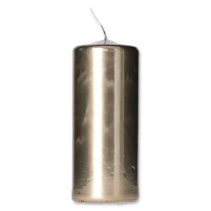 Spiegeleffekt-Kerze gold Ø 7,5 x 18 cm