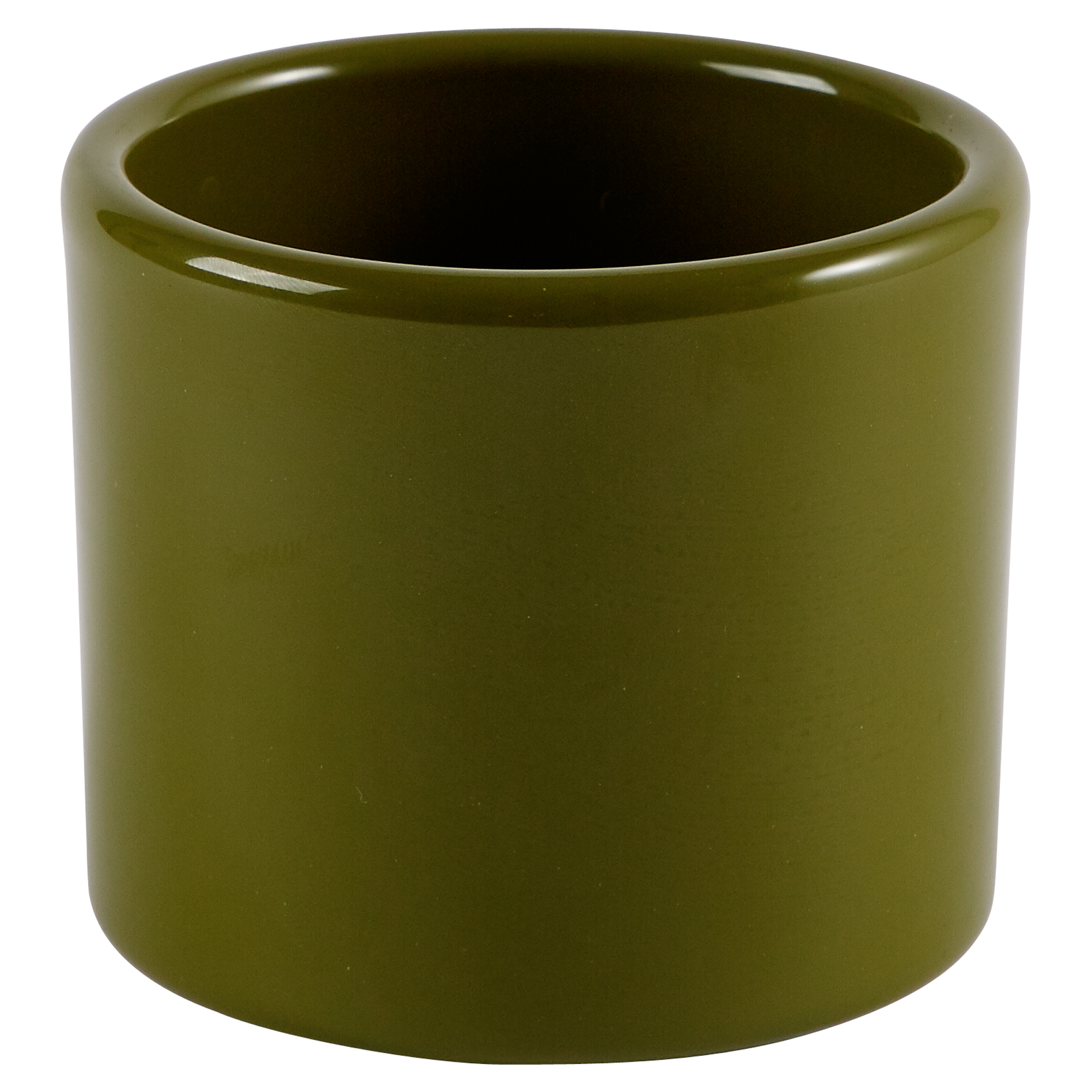 Übertopf Mini 8cm oliv glänzend