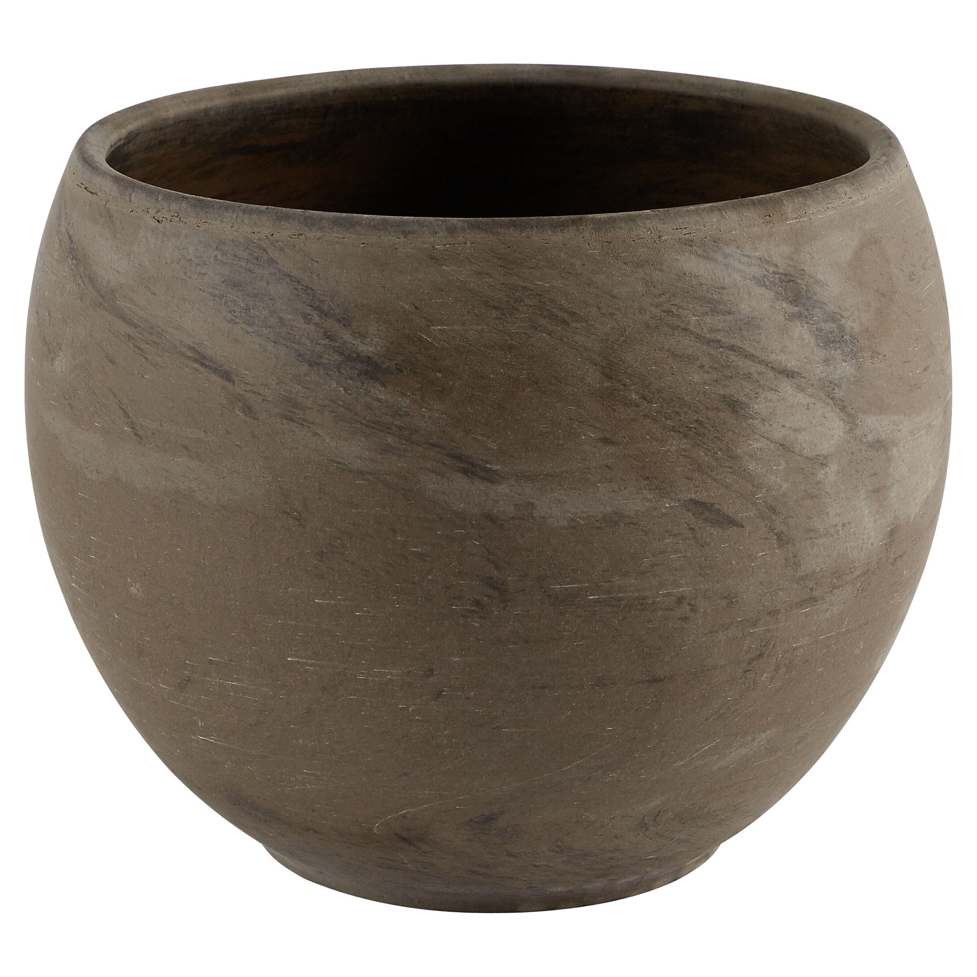 Übertopf Luna für Zimmerpflanzen basalt marmoriert Ø 20 cm