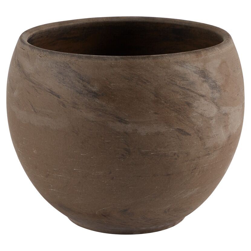 Übertopf Luna für Zimmerpflanzen basalt marmoriert Ø 20 cm