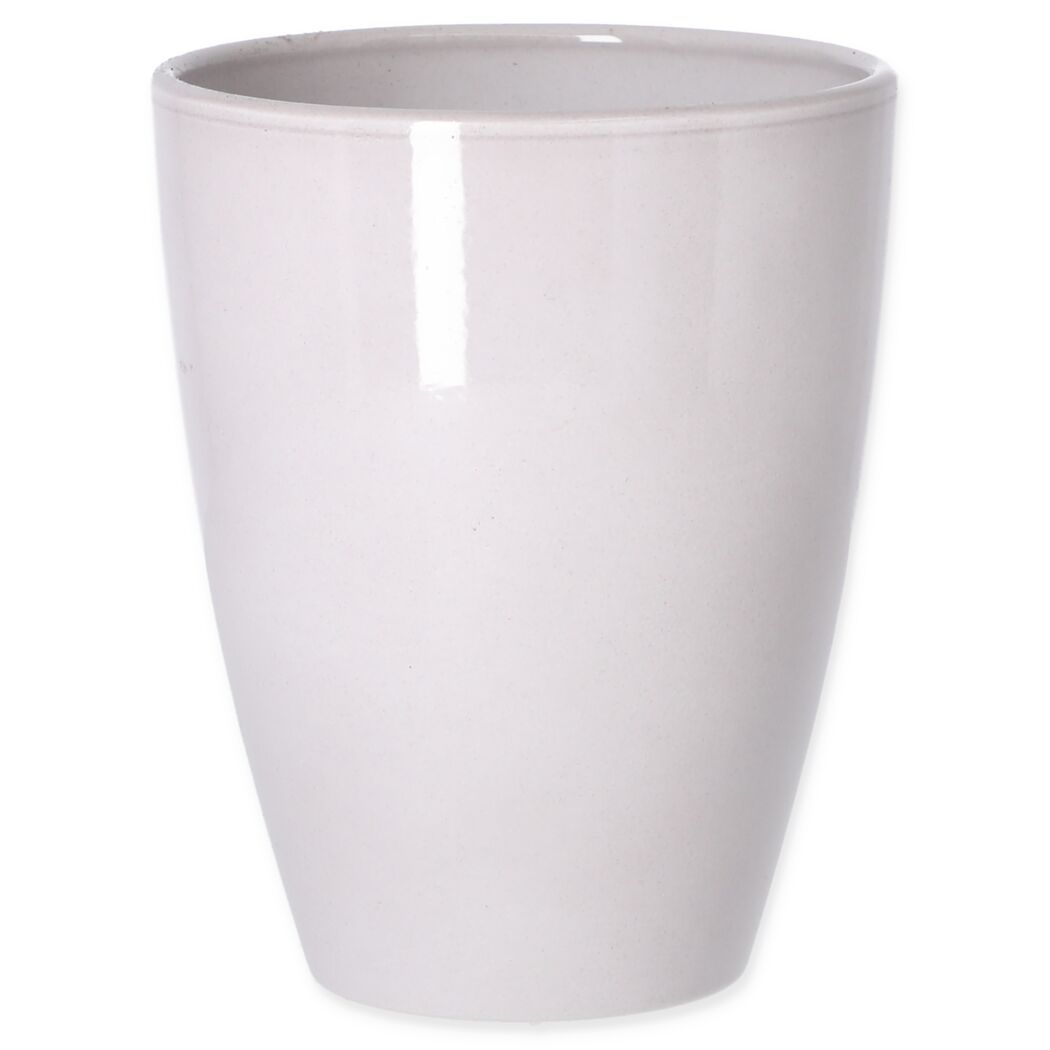 Übertopf 'Lea' grau Ø 8 cm