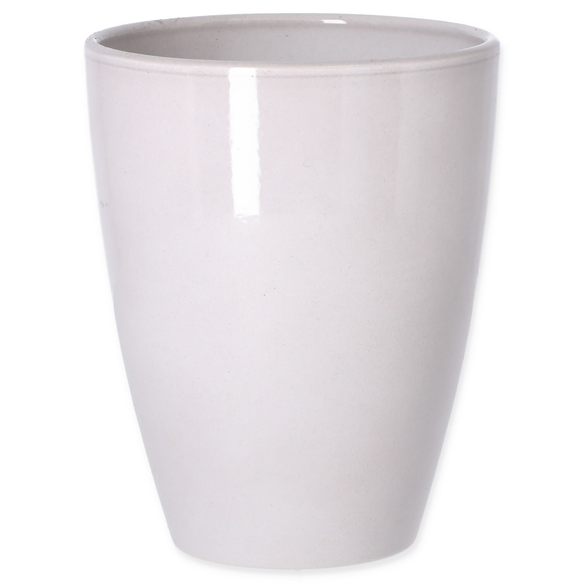 Grauer Übertopf Lea