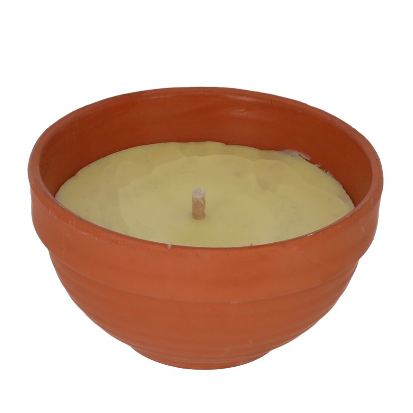 Citronella-Kerze in Tonschale Ø 13 cm