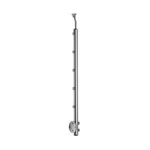 Geländerpfosten 'Prova PS2' aluminium für Wange/Laibung Ø 4 x 107 cm