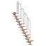 Freitragende Mittelholmtreppe mit Holzstufen