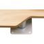 Holzstufe mit Metallhalterung