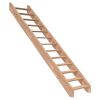 Holztreppe Paris gerade ohne Setzstufen
