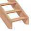 Nahaufnahme einer Holztreppe