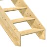Holztreppe mit Stufen