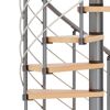 Wendeltreppe Oslo grau/Buche