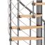 Wendeltreppe Oslo grau/Buche