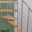 Spindeltreppe 'Oslo' grau/buche Ø 140 cm