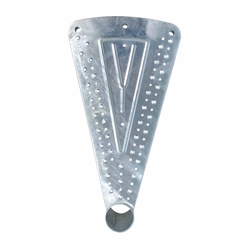 Verzinkte Metallstufe für Spindeltreppe