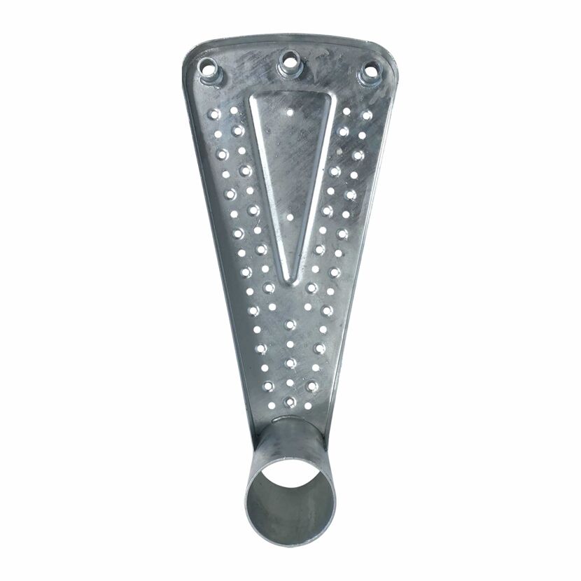 Metallteil einer Außentreppe, verzinkt