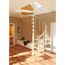Wendeltreppe Oslo 120 cm weiß/Buche