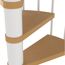 Wendeltreppe MONTREAL weiß mit Holzstufen