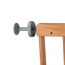 Holzgitter mit Metallschraube