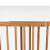 Nahaufnahme der Holzstreben des Kindersicherheitsgitters Svea