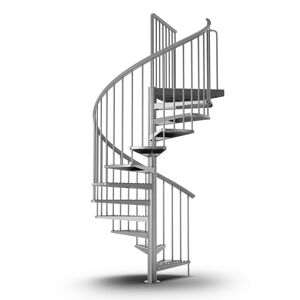 Aussenspindeltreppe 'Gardenspin' Metall Ø 185 cm