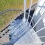 Aussenspindeltreppe 'Gardenspin' Metall Ø 185 cm