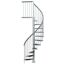 Außenspindeltreppe 'Gardenspin' Metall, 16 Trimax-Stufen Ø 125 cm