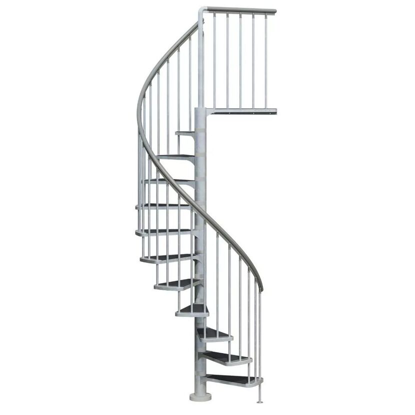 Außenspindeltreppe 'Gardenspin' Metall, 16 Trimax-Stufen Ø 125 cm