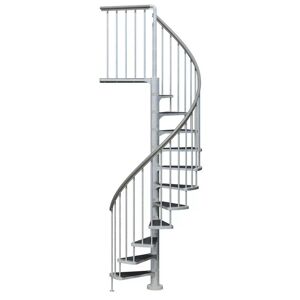 Außenspindeltreppe 'Gardenspin' Metall, 16 Trimax-Stufen Ø 155 cm
