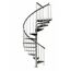 Außenspindeltreppe 'Gardenspin' Metall 13 Lochblechstufen Ø 155 cm