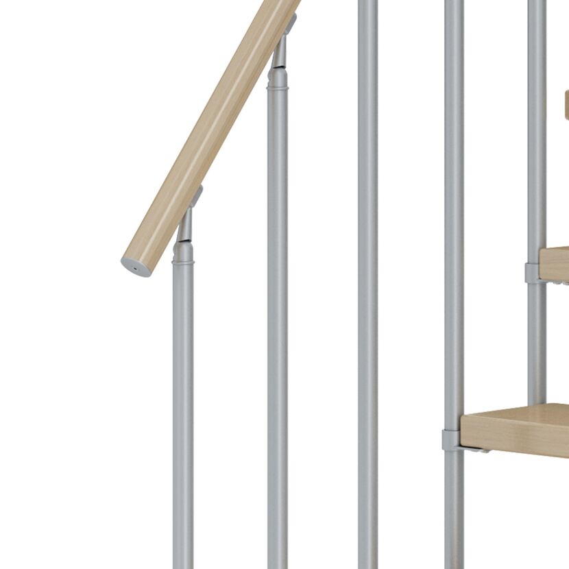 Handlauf aus Holz an einer Treppe