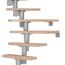 Hölzerne Wendeltreppe, Detailansicht