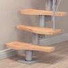 Wendeltreppe aus Holz und Metall