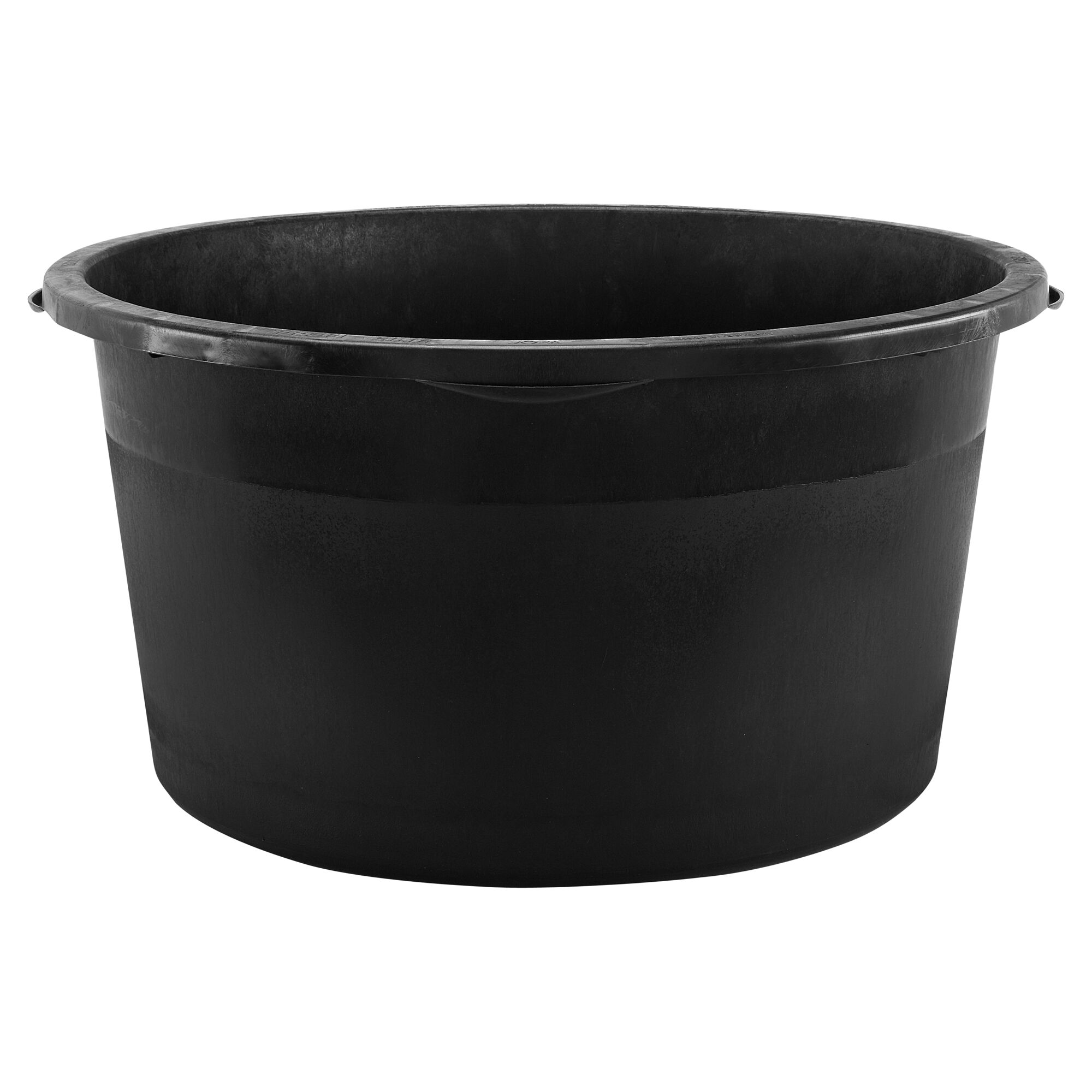 Schwarzer Mörtelkübel