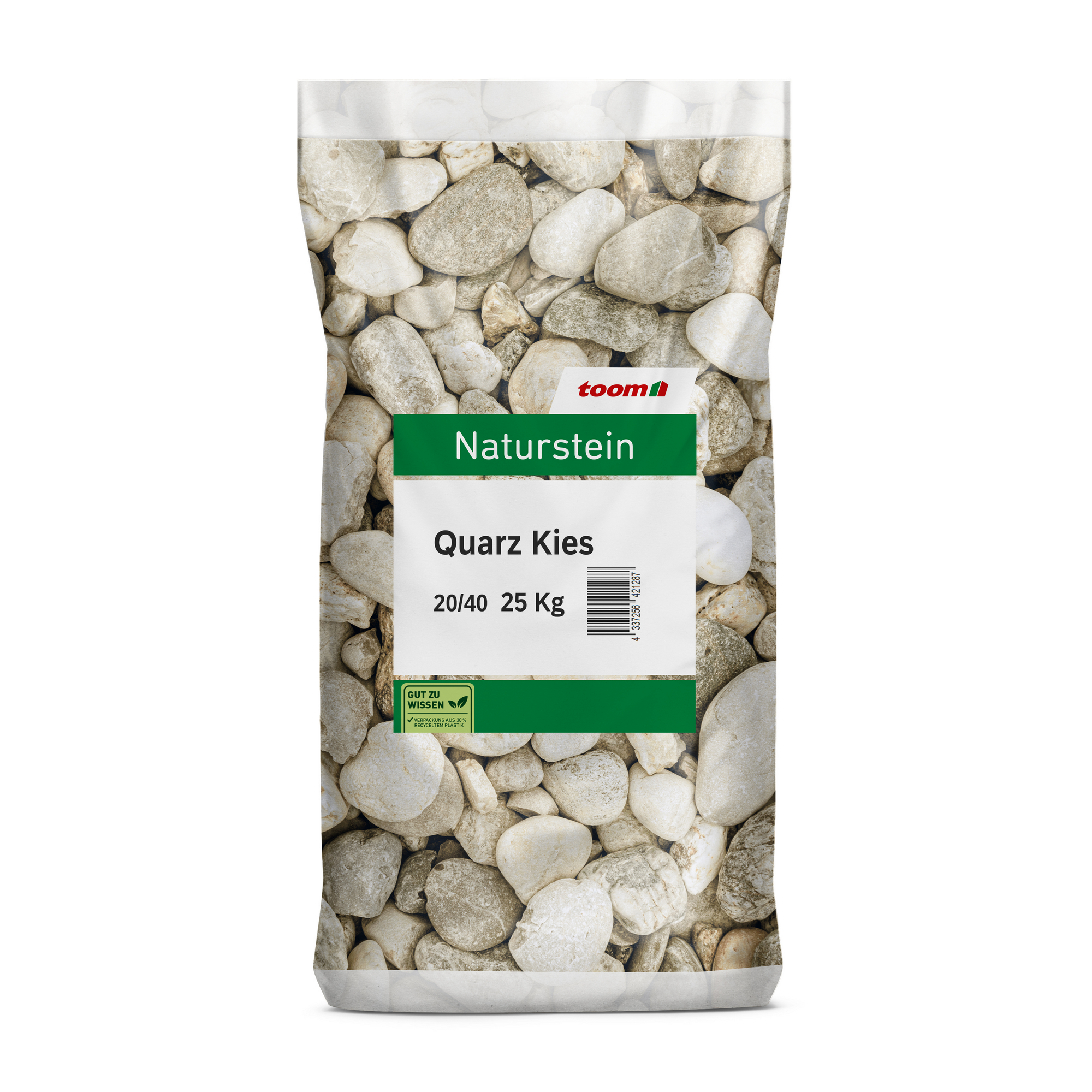 Quarzkies grau 20/40 mm 25 kg