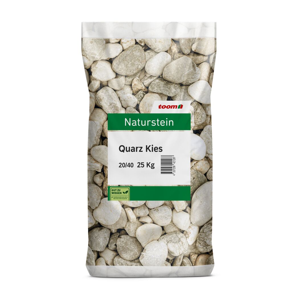 Quarzkies grau 20/40 mm 25 kg